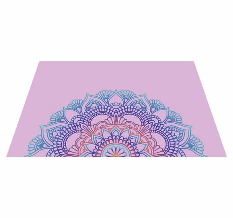 Fél mandala vinil alátétek - TenStickers