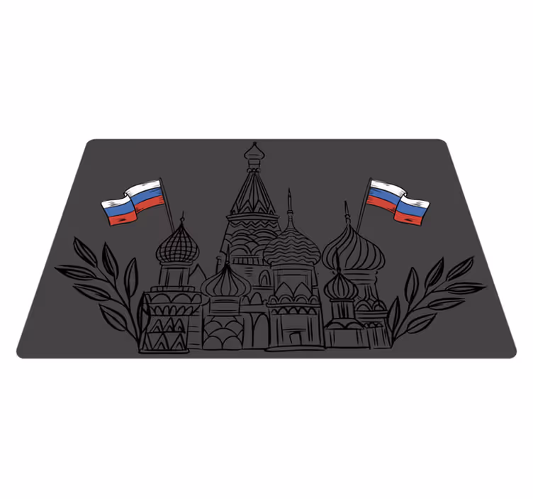 Moszkvai székesegyház sziluettje otthoni teríték - TenStickers