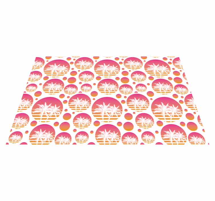 Tropical palm motívumok tányéralátétek eredeti - TenStickers