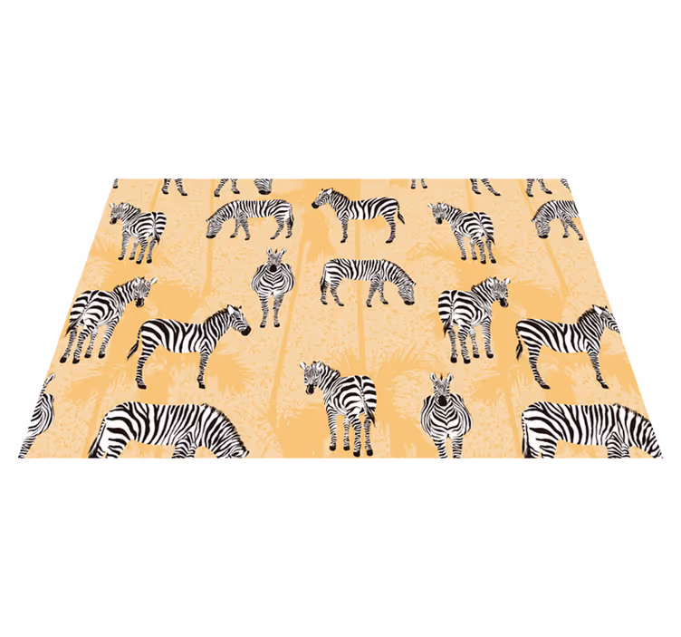 Zebra mintás tányéralátétek eredeti - TenStickers