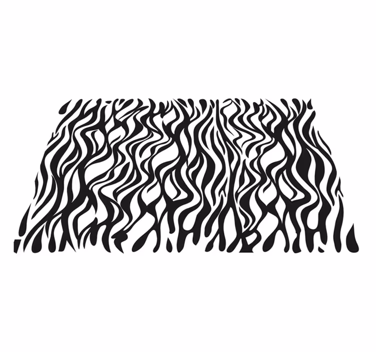 Csíkos háttér zebra alátétek - TenStickers