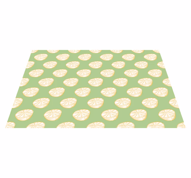 Zöld és sárga citrom citrus placemats - TenStickers