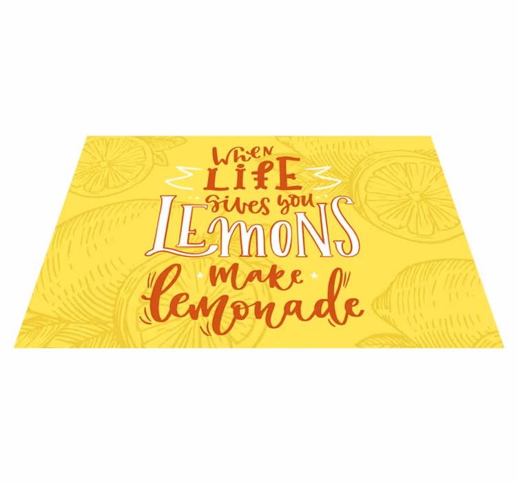 Lemonok motiváló idézetek tányéralátétek - TenStickers
