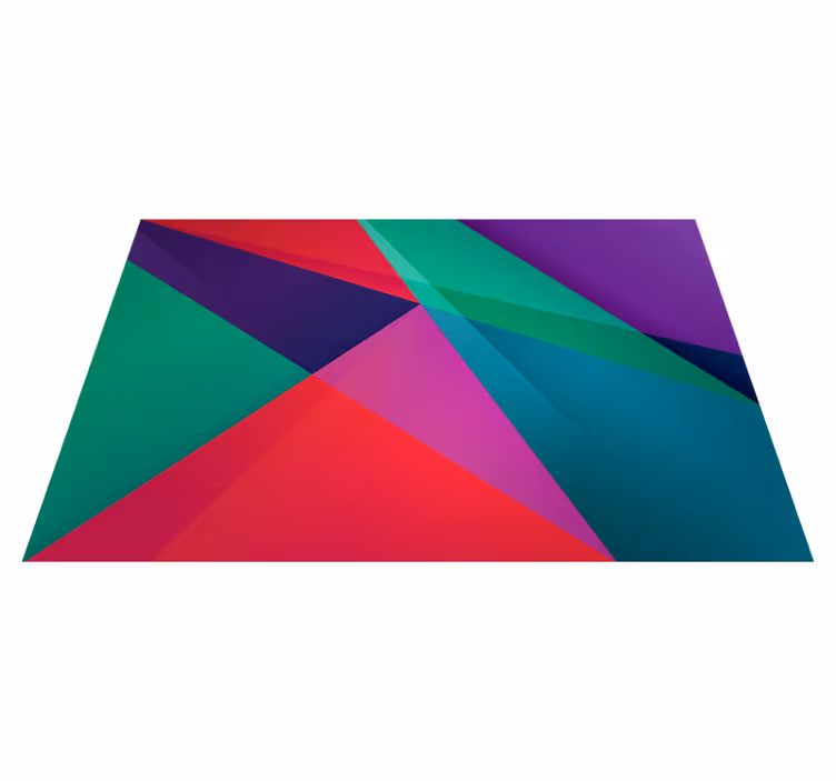 Modern tányéralátétek geometrikus színes mintával - TenStickers