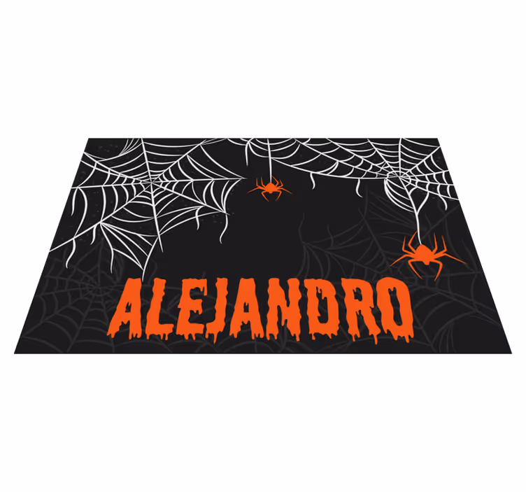 Halloween tányéralátétek rémisztő pókhálók - TenStickers