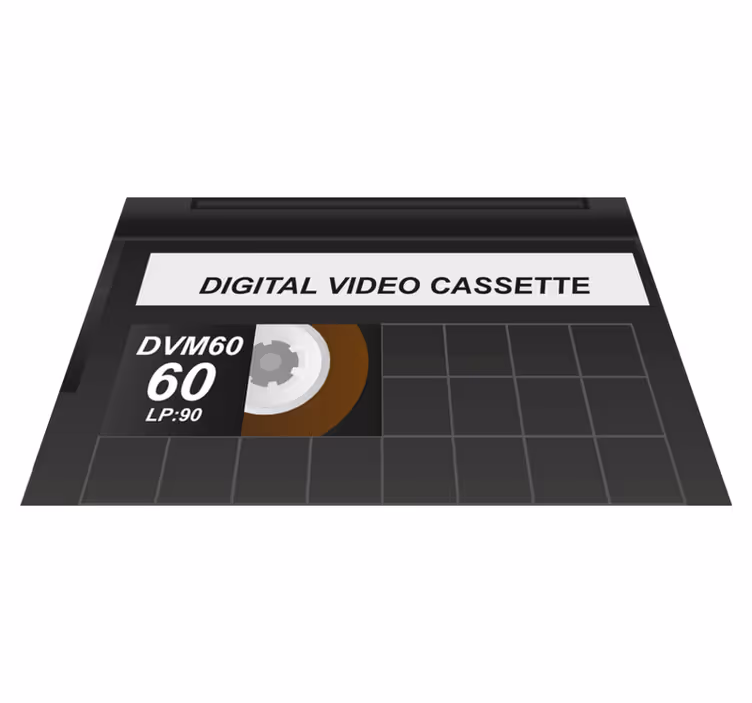 Retro videokazettás matricák - TenStickers