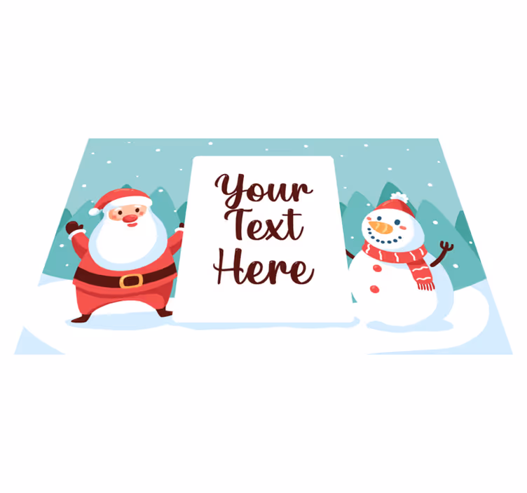 Névre szabott mikulás alátét - TenStickers
