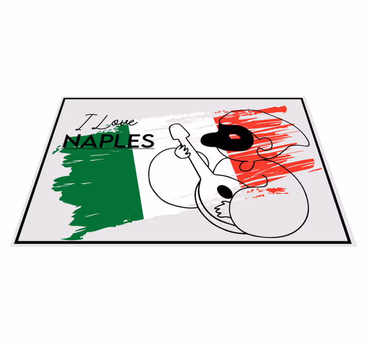 Szeretem nápoly dizájn - tányéralátétek idézetek - TenStickers
