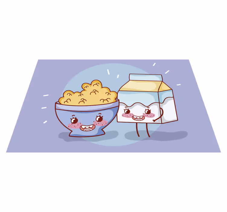 Boldog snack társak tányéralátétek gyermekeknek - TenStickers