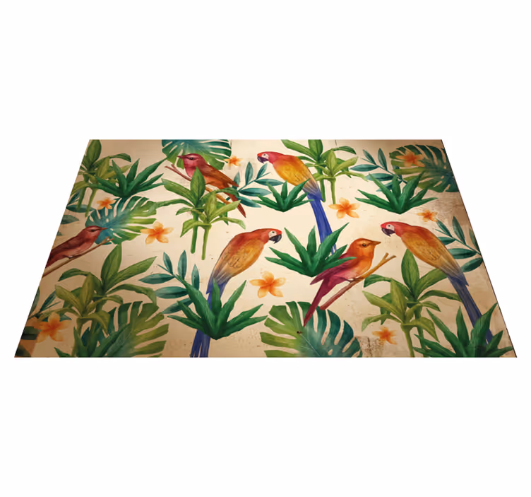 Tropical papagáj minta tányéralátétek eredeti - TenStickers