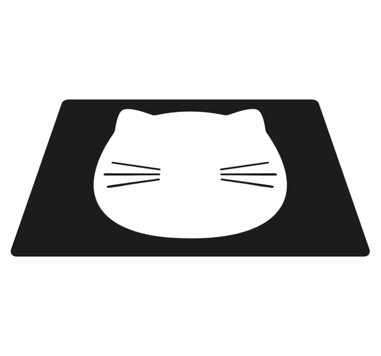 Macska fej forma tányéralátétek eredeti - TenStickers