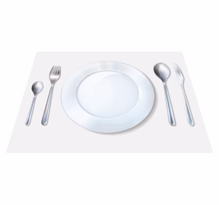 Modern tányéralátétek elegáns terítékhez - TenStickers