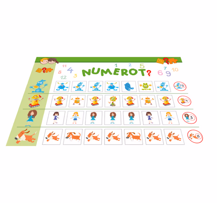 Kiszámítja a gyerekek gyermekét - TenStickers