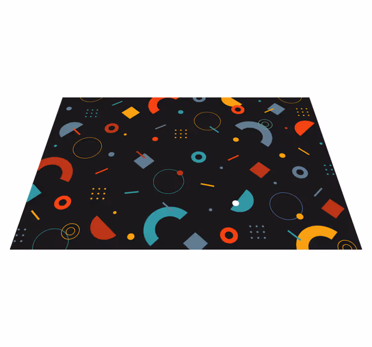 Geometrikus színes mintás tányéralátétek modern - TenStickers