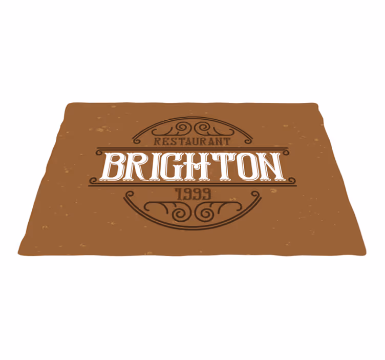 Brighton Étterem logó - tányéralátétek idézetek - TenStickers