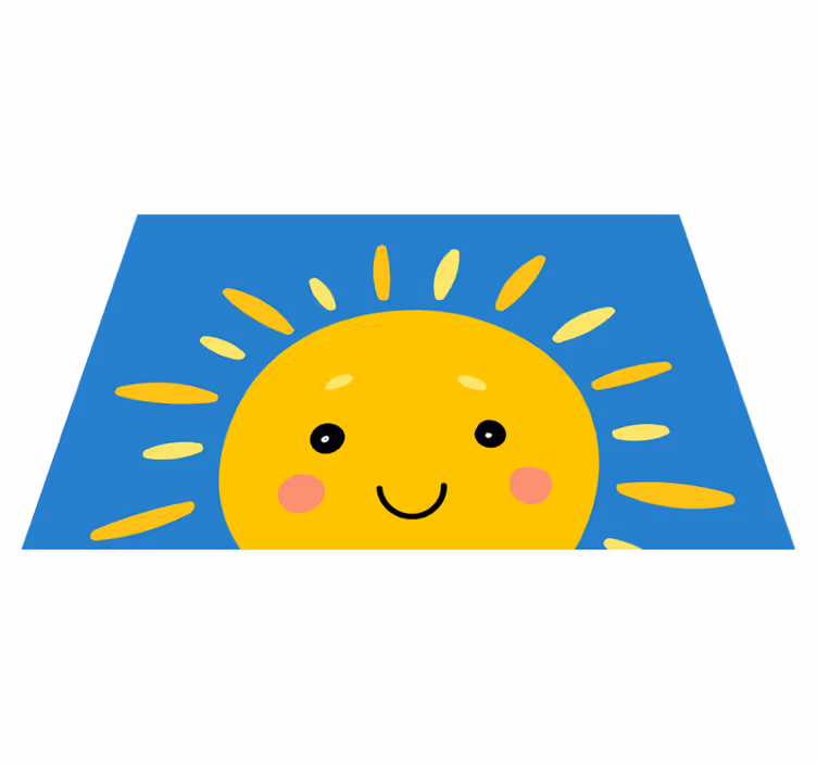Mosolygó nap arca tányéralátétek gyermekeknek - TenStickers