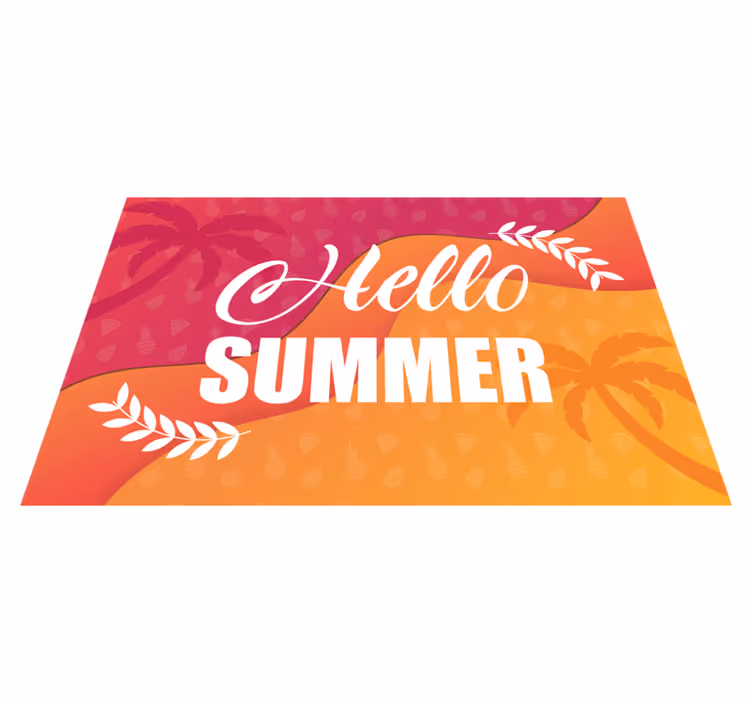 Nyári Üdvözlet mintás tányéralátétek eredeti - TenStickers