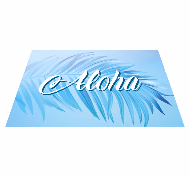 Aloha pálmalevelek - tányéralátétek idézetek - TenStickers