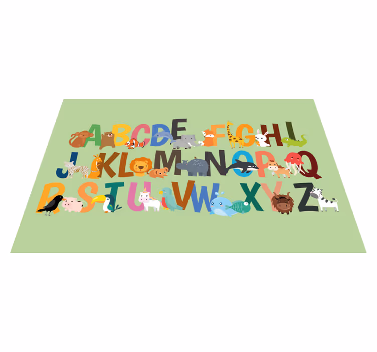 Állatos abc tányéralátétek gyermekeknek - TenStickers
