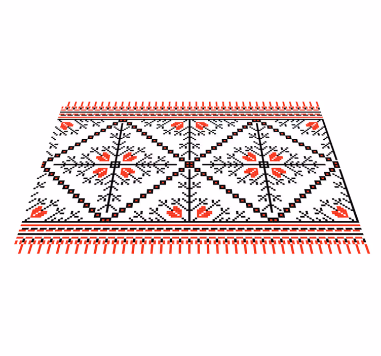 Geometrikus virágmintás tányéralátétek eredeti - TenStickers