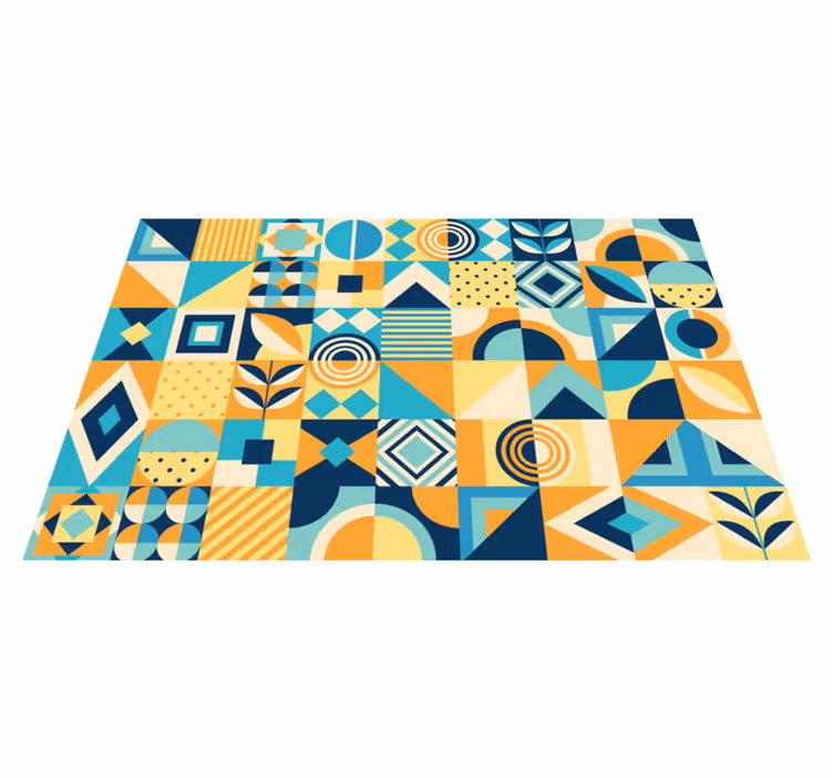 Geometrikus mintajáték modern tányéralátétek - TenStickers