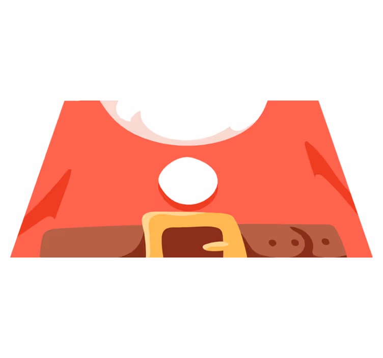 Karácsonyi tányéralátétek mikulás pólóval - TenStickers