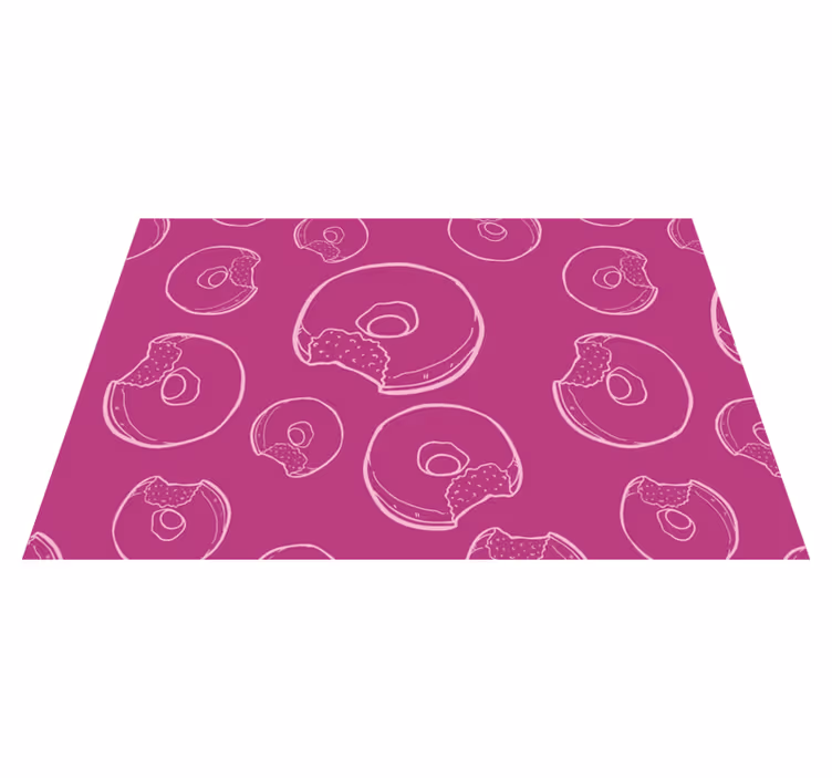 Színes fánk mintás tányéralátétek eredeti - TenStickers