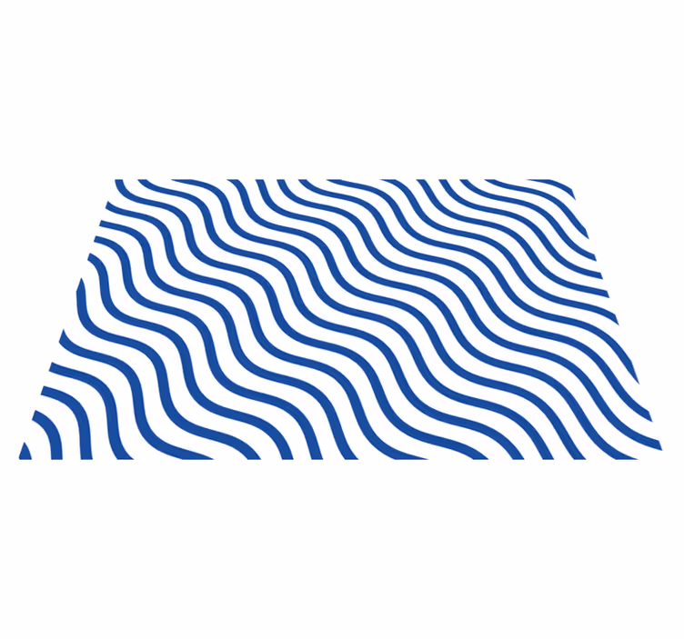 Modern tányéralátétek hullámos mintázattal - TenStickers
