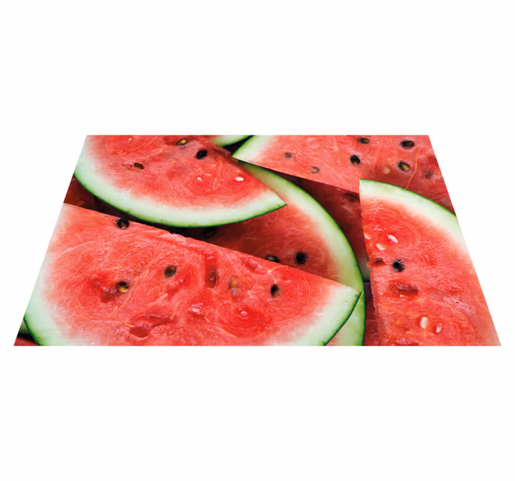 Szeletelt dinnye mintás tányéralátétek gyermekeknek - TenStickers