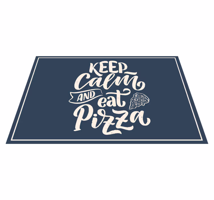 Nyugodt pizza idézetek tányéralátétek - TenStickers