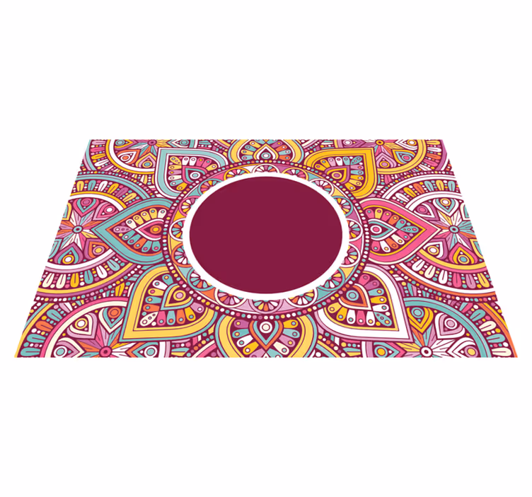 Színes mandala minta tányéralátétek eredeti - TenStickers