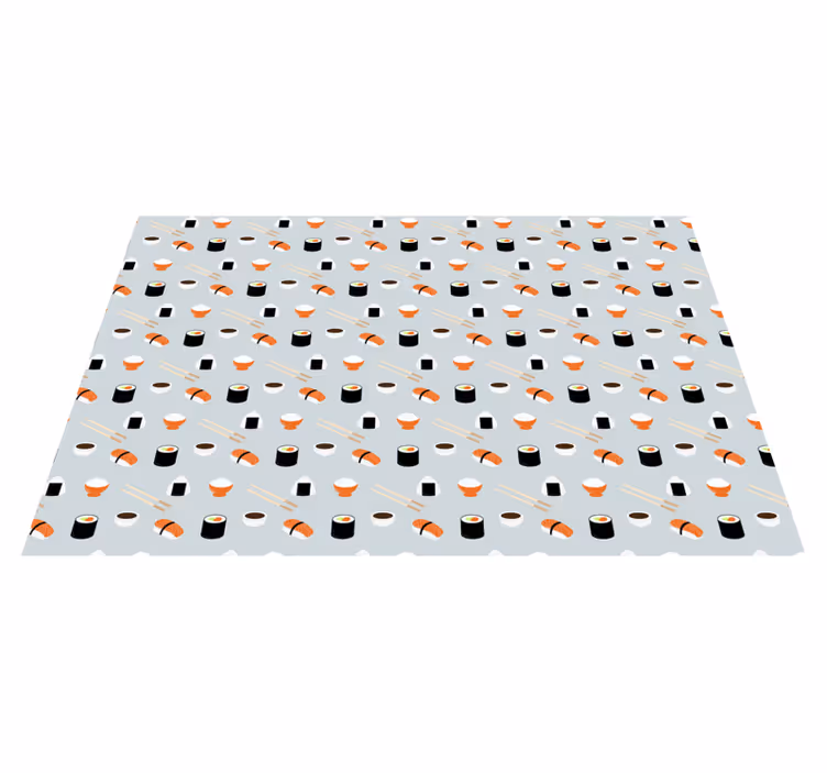Sushi mintázat művészet tányéralátétek eredeti - TenStickers
