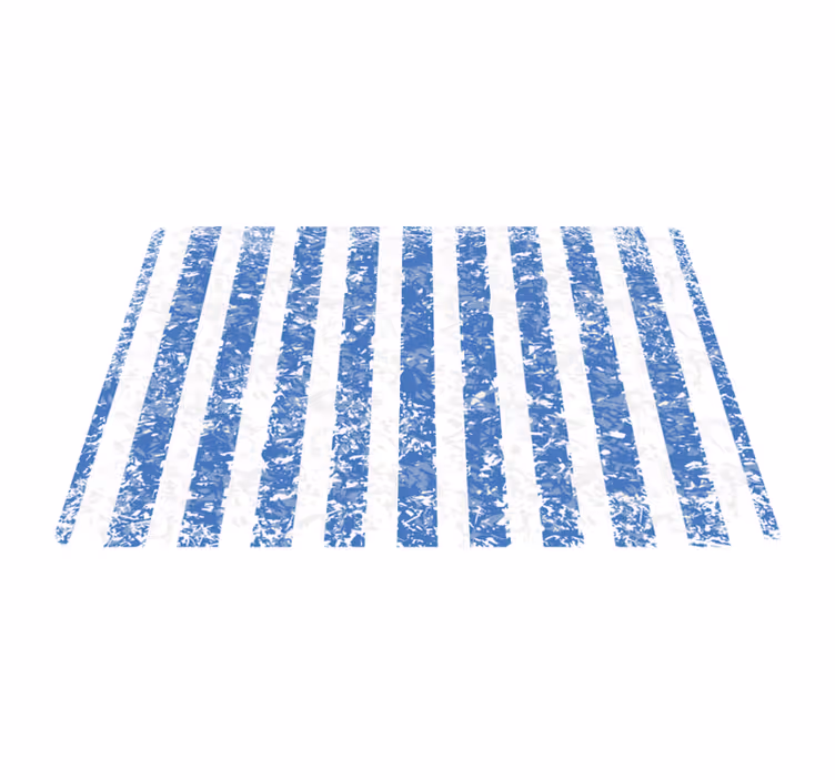Kék csíkok és fehér elegáns alátétek - TenStickers