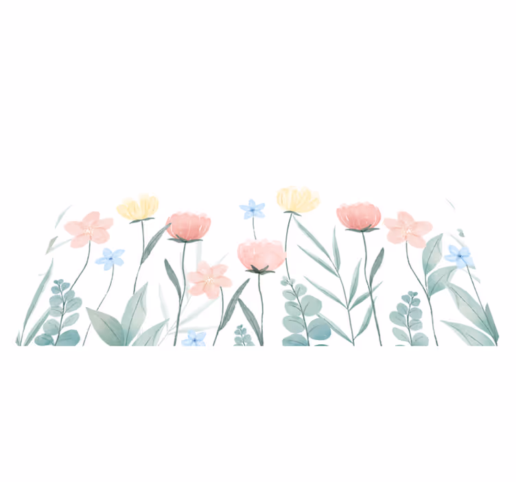 Eredeti tányéralátétek virágos színes összeállításban - TenStickers