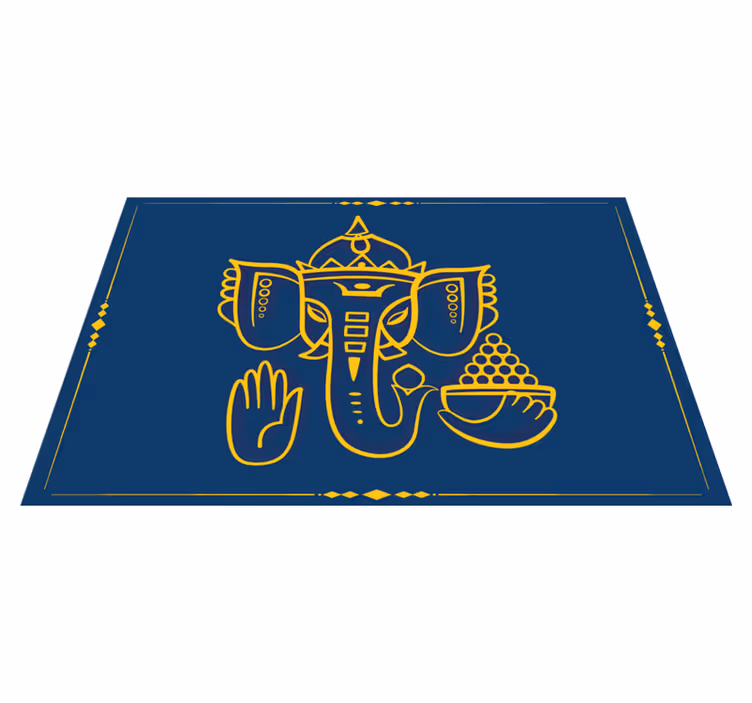 Eredeti tányéralátétek hagyományos ganesha mintával - TenStickers