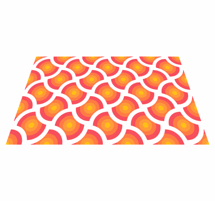 Geometriai retro mintás eredeti helytakarók - TenStickers