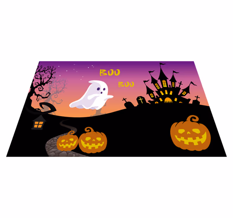 Boo halloween night halloween placemats - TenStickers