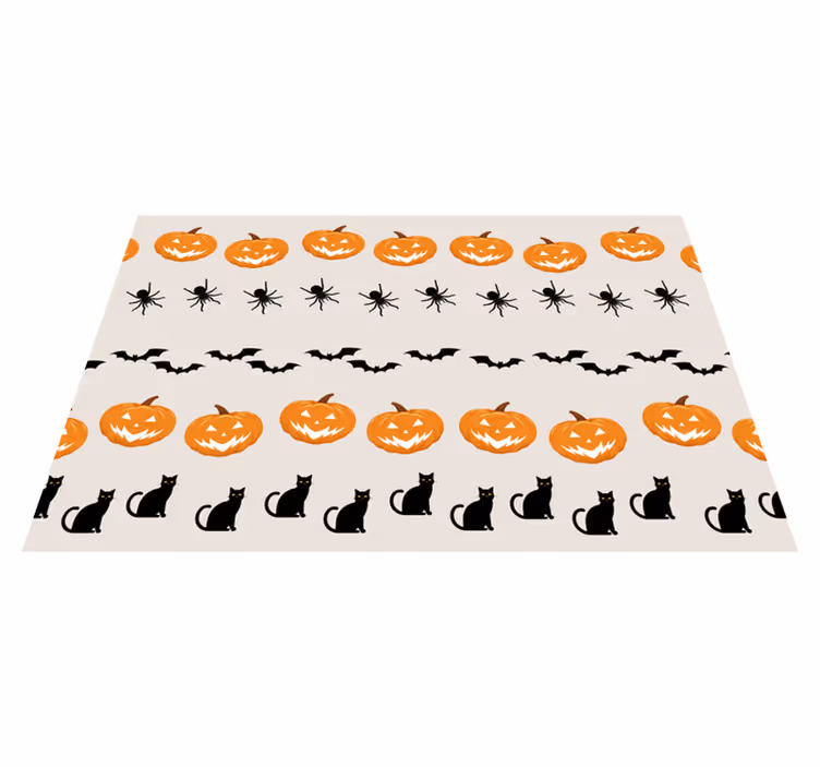 Tányéralátétek halloween - tök pók macska - TenStickers