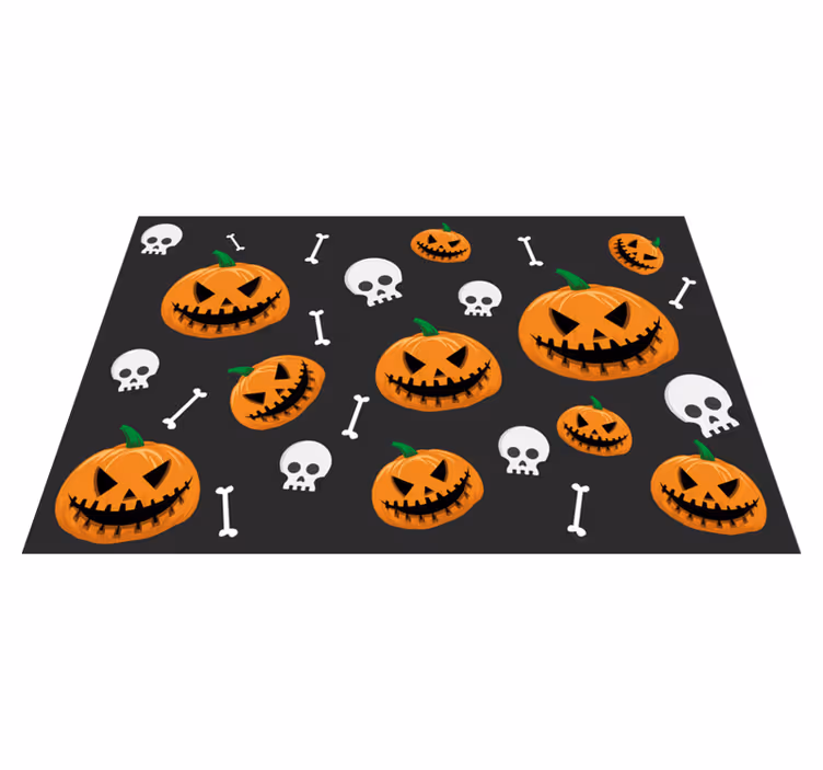 Tányéralátétek halloween tök mintával - TenStickers