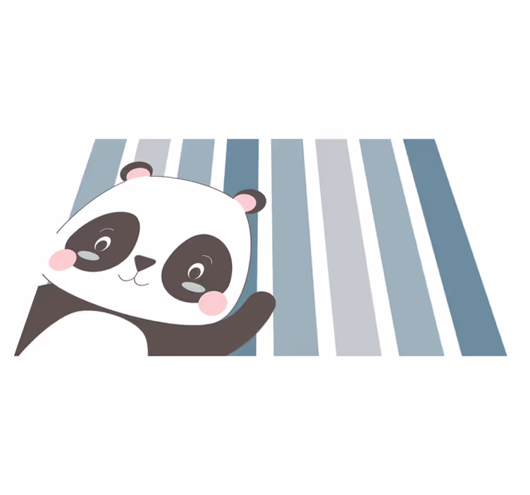 Panda karaktertervezés tányéralátétek gyermekeknek - TenStickers