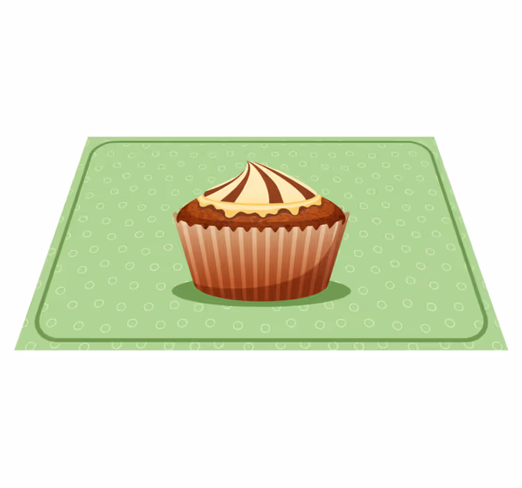 Cupcake grafika tányéralátétek eredeti - TenStickers