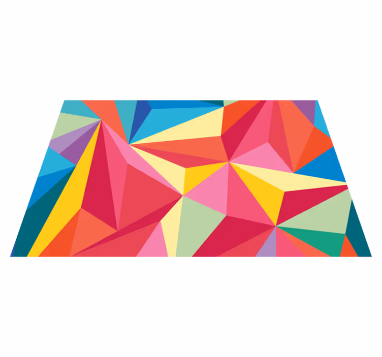 Geometrikus színkompozíció tányéralátétek eredeti - TenStickers