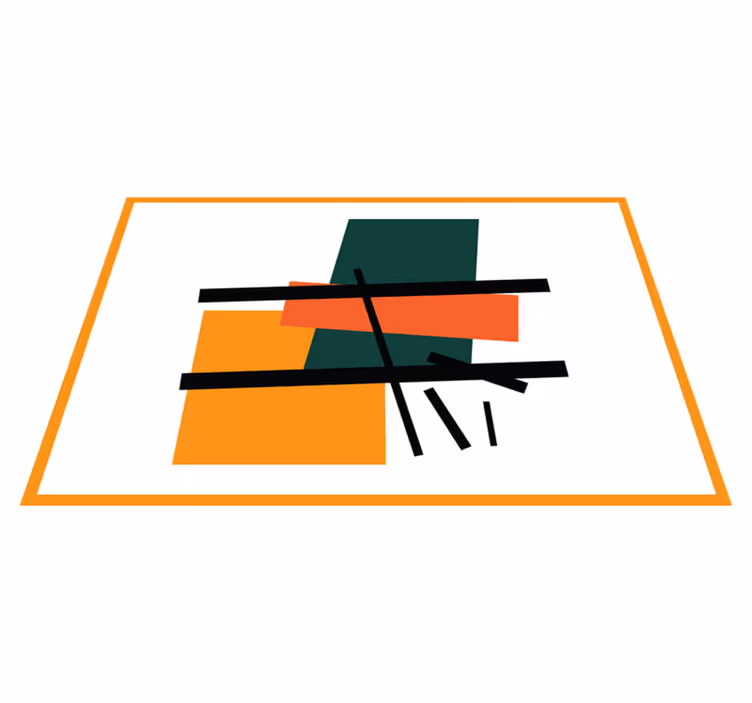 Absztrakt geometrikus blokkok tányéralátétek modern - TenStickers