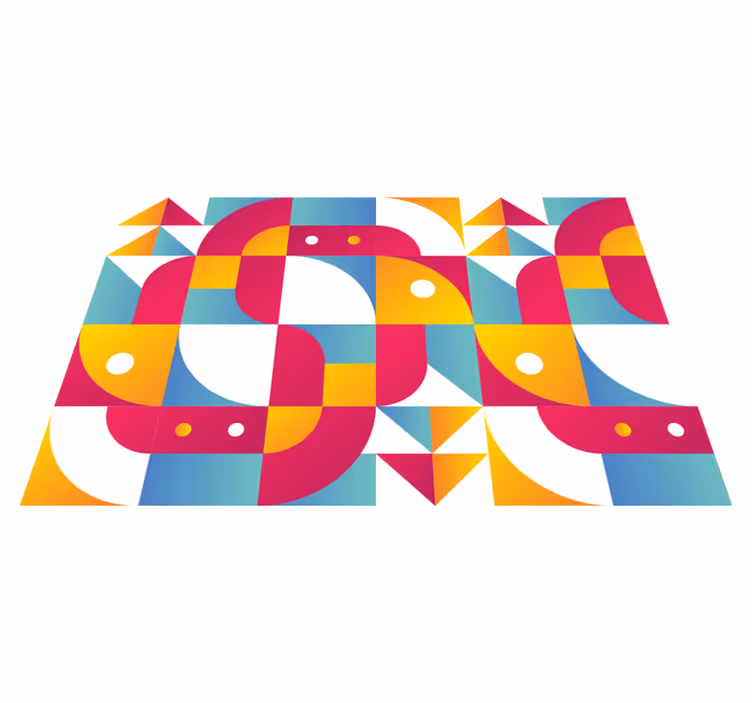 Merész geometrikus minták tányéralátétek modern - TenStickers