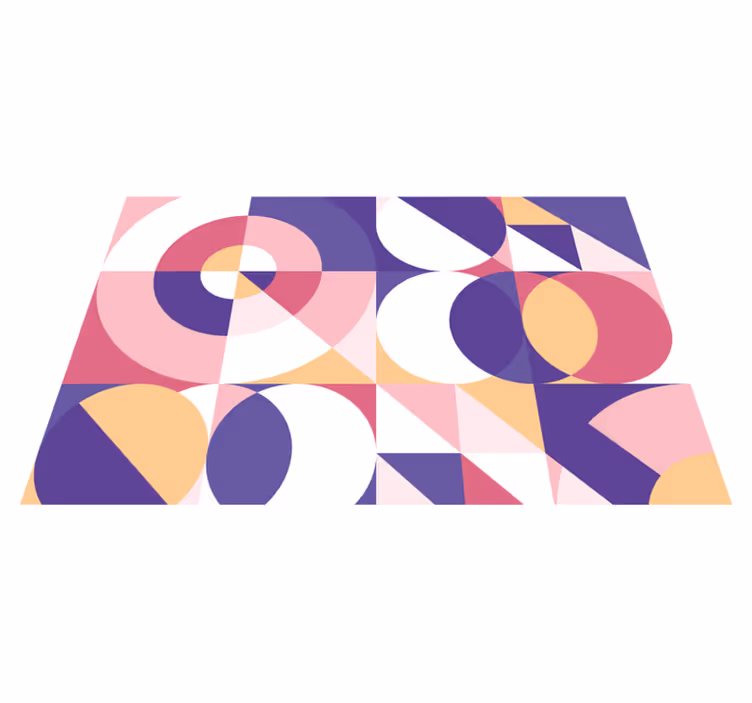 Modern tányéralátétek geometrikus színelrendezéssel - TenStickers