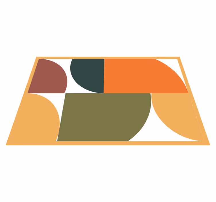 Modern tányéralátétek stílusos geometrikus formákban - TenStickers