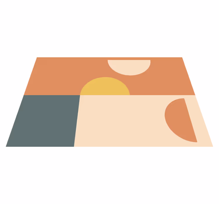 Színes geometrikus formák tányéralátétek modern - TenStickers