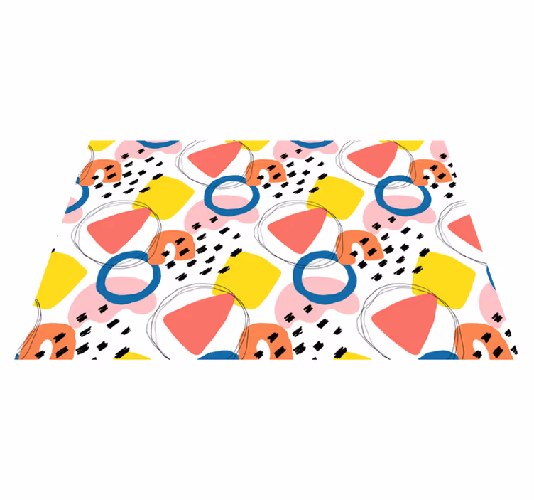 Élénk geometrikus elemei tányéralátétek modern - TenStickers