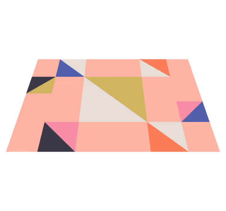 Modern tányéralátétek geometrikus színfoltokkal - TenStickers