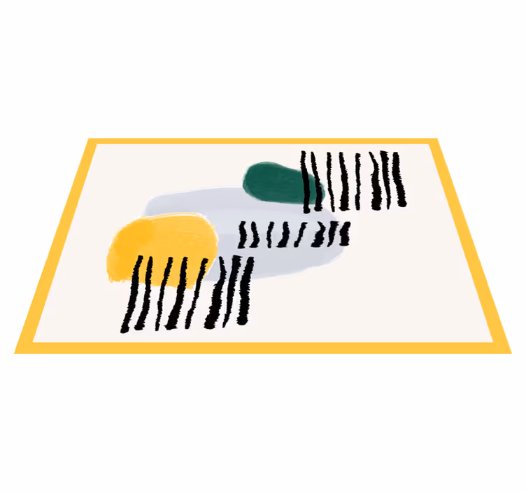 Élénk geometrikus formák modern tányéralátétek - TenStickers